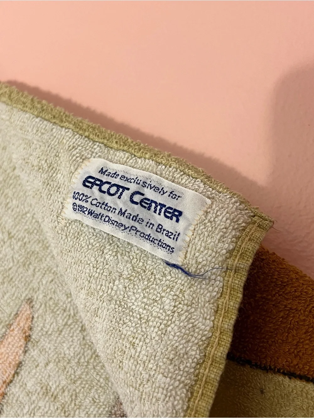 Vintage Walt Disney World Epcot Center 1982 Figment Beach Towel